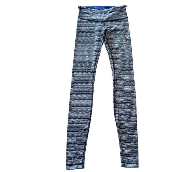 Lululemon Wunder Under Space Dye Twist Sapphire Blue Multi Size 4 - Picture 1 of 5